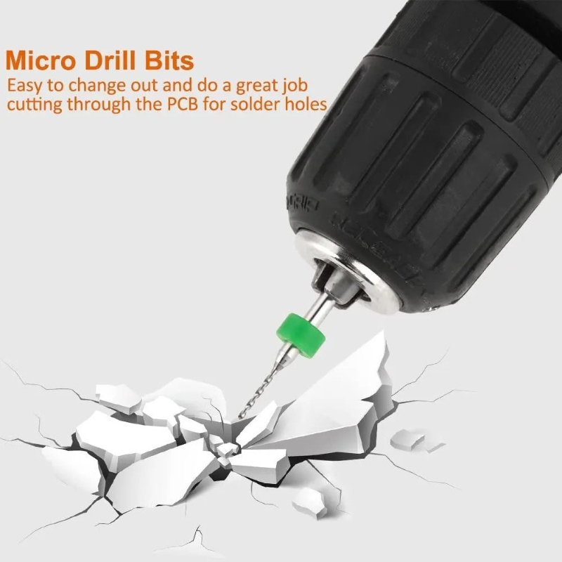 Pcb Micro Carbide Drill Bits 0.3-1.2Mm - Micro PCB Tungsten Carbide Twist Drill