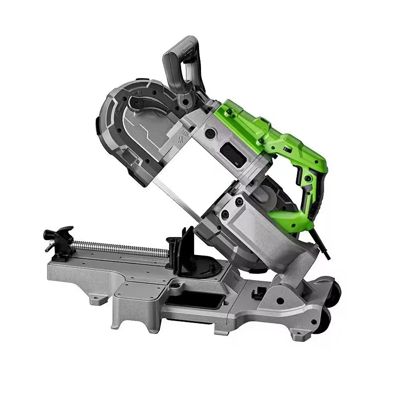 Mini Metal Cutting Band Saw Benchtop - Industrial Electric Horizontal Bandsaw Machine Efficient