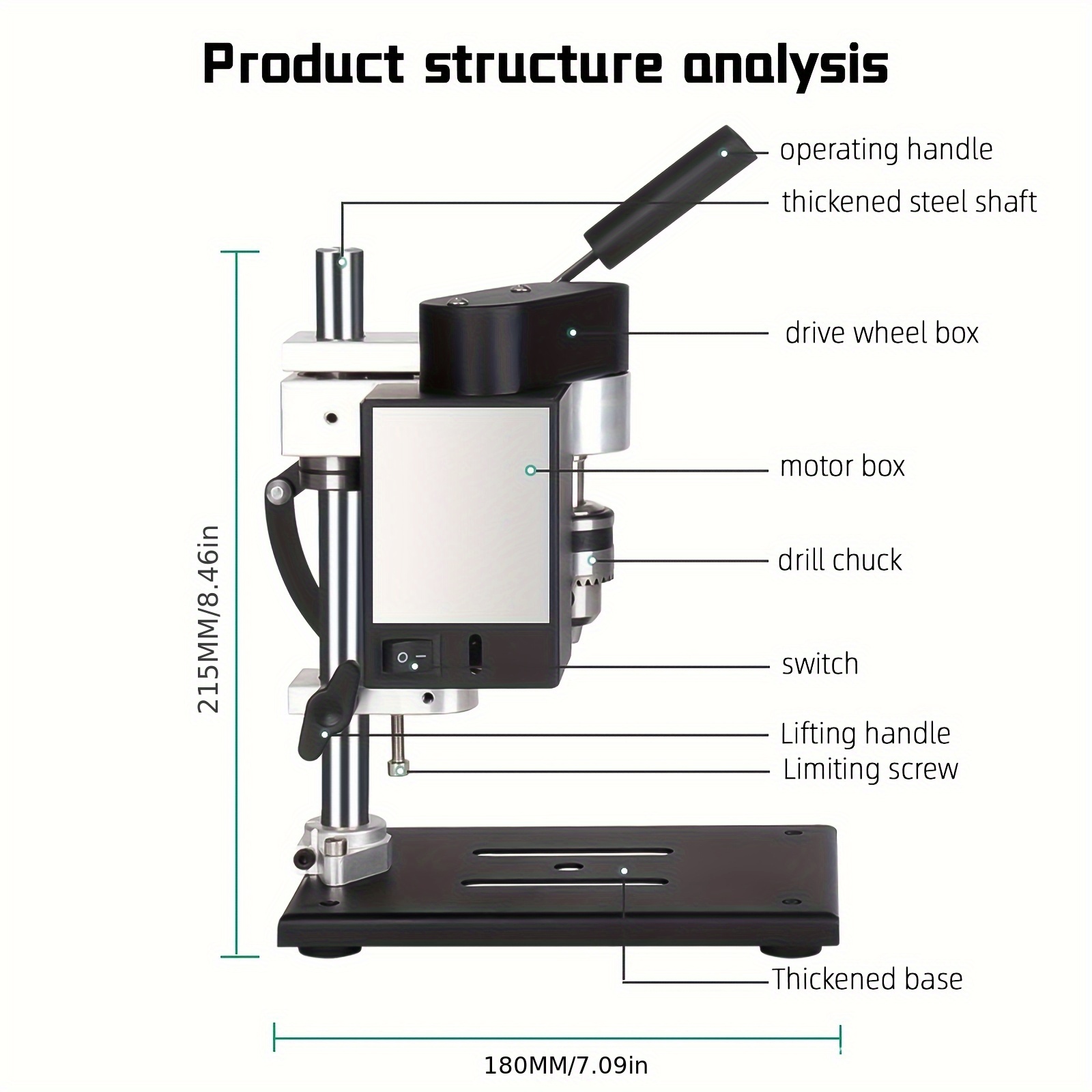 Mini Electric Bench Drill Pres - огляд і ціна Mini Bench Drill Press Variable Speed