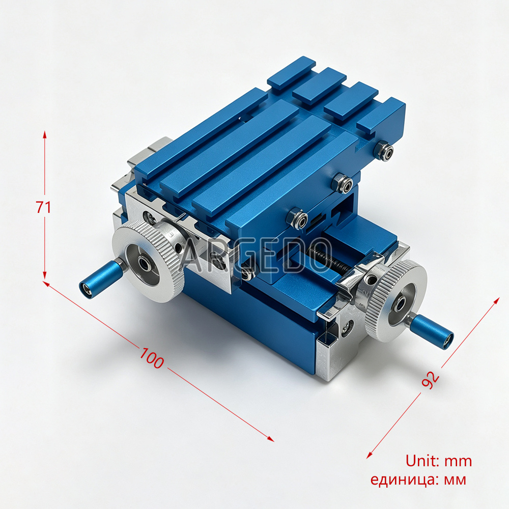 W017012 Micro XY Axis Manual L - огляд і ціна Mini Milling Machine Table Cross Slide Xy