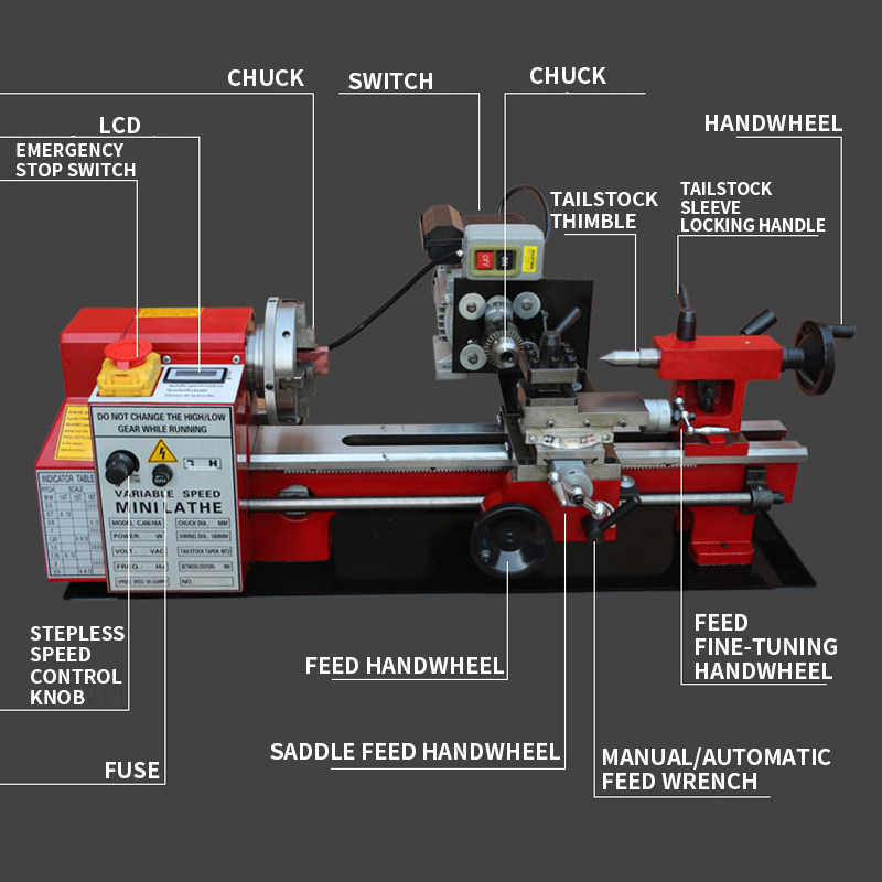 Metal multi-function household - огляд і ціна Micro Wood Turning Lathe Beads Machine