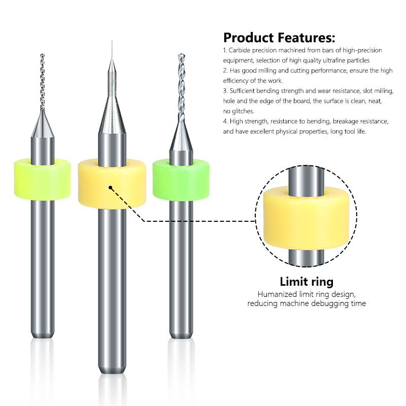 10pcs/Set 0.1mm-3.175mm High Q - огляд і ціна Pcb Micro Carbide Drill Bits 0.3-1.2Mm