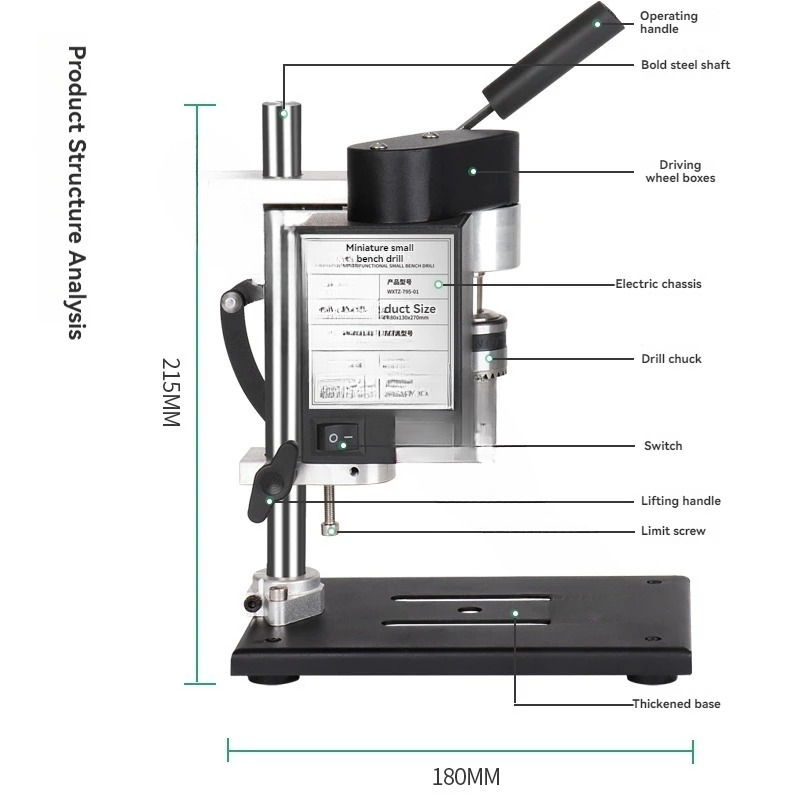 Small DC variable-speed deskto - огляд і ціна Mini Bench Drill Press Variable Speed