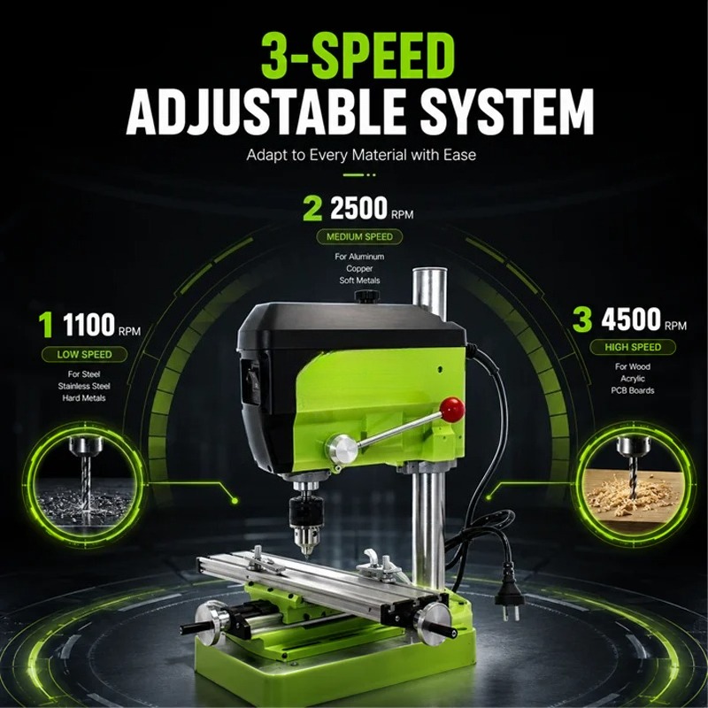 Jewelry Bench Drill Press Mach - огляд і ціна Mini Milling Machine Table Cross Slide Xy