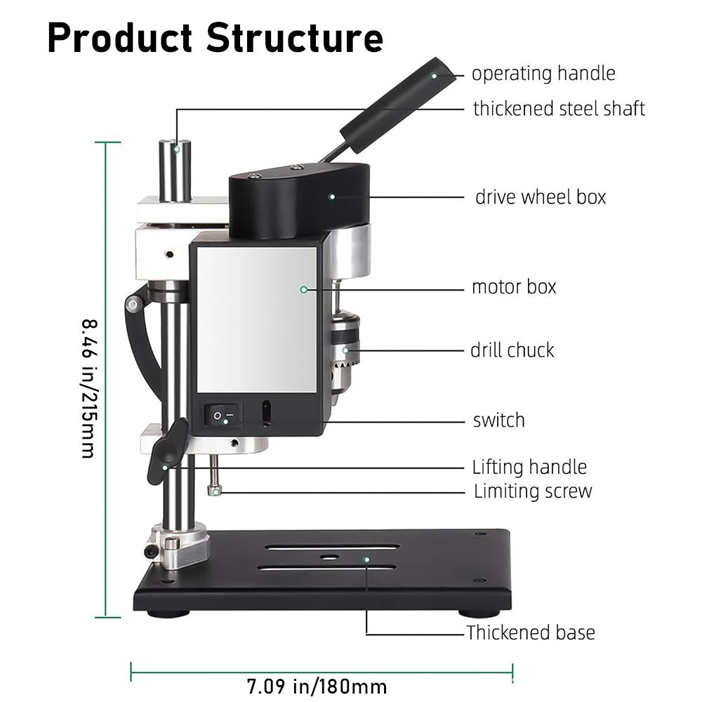 TUNGFULL 775 Motor Mini Bench  - огляд і ціна Mini Bench Drill Press Variable Speed