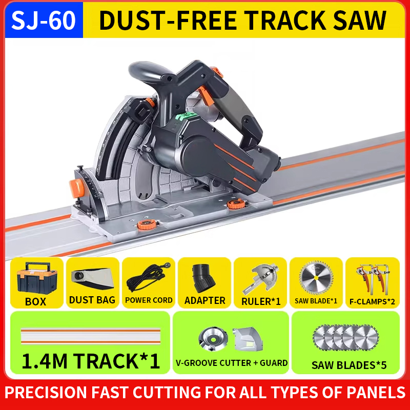 SJ-60 Dust-Free Track Saw for  - огляд і ціна Mini Circular Table Saw Diy Woodworking