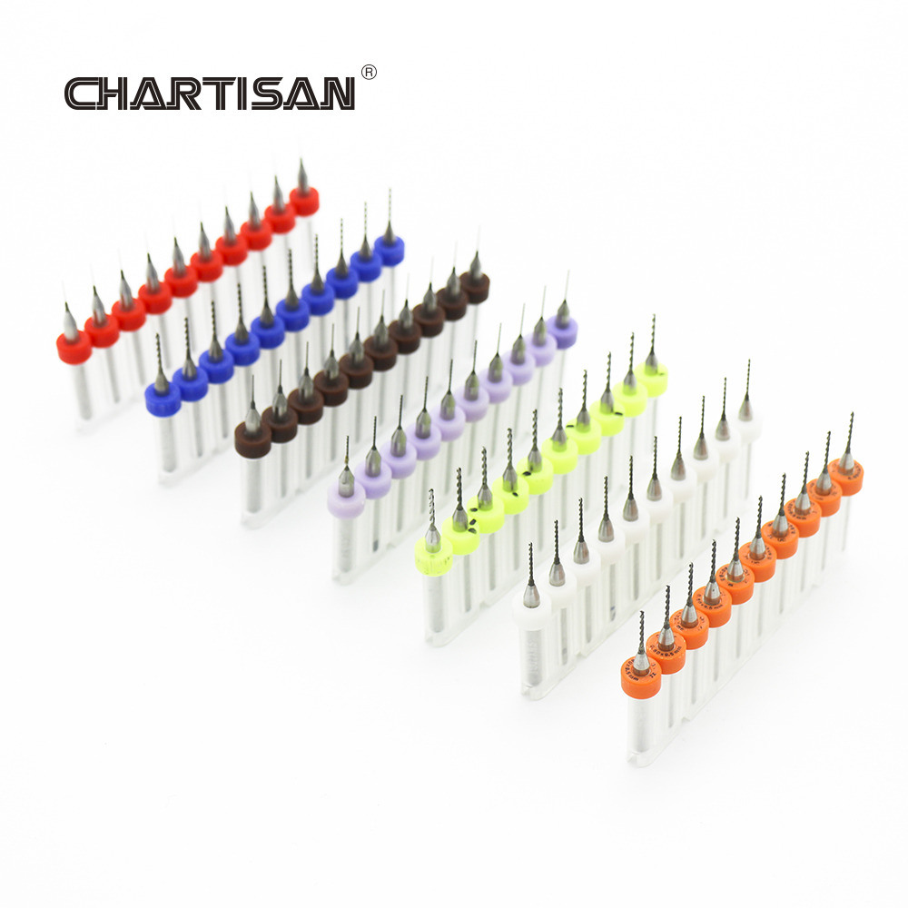 CHARTISAN 0.3-1.2mm Print Circ - огляд і ціна Pcb Micro Carbide Drill Bits 0.3-1.2Mm