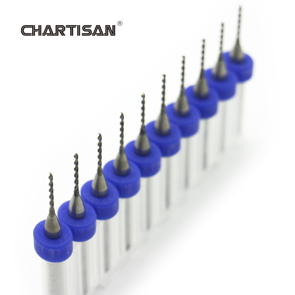 CHARTISAN 0.3-1.2mm Print Circ - огляд і ціна Pcb Micro Carbide Drill Bits 0.3-1.2Mm
