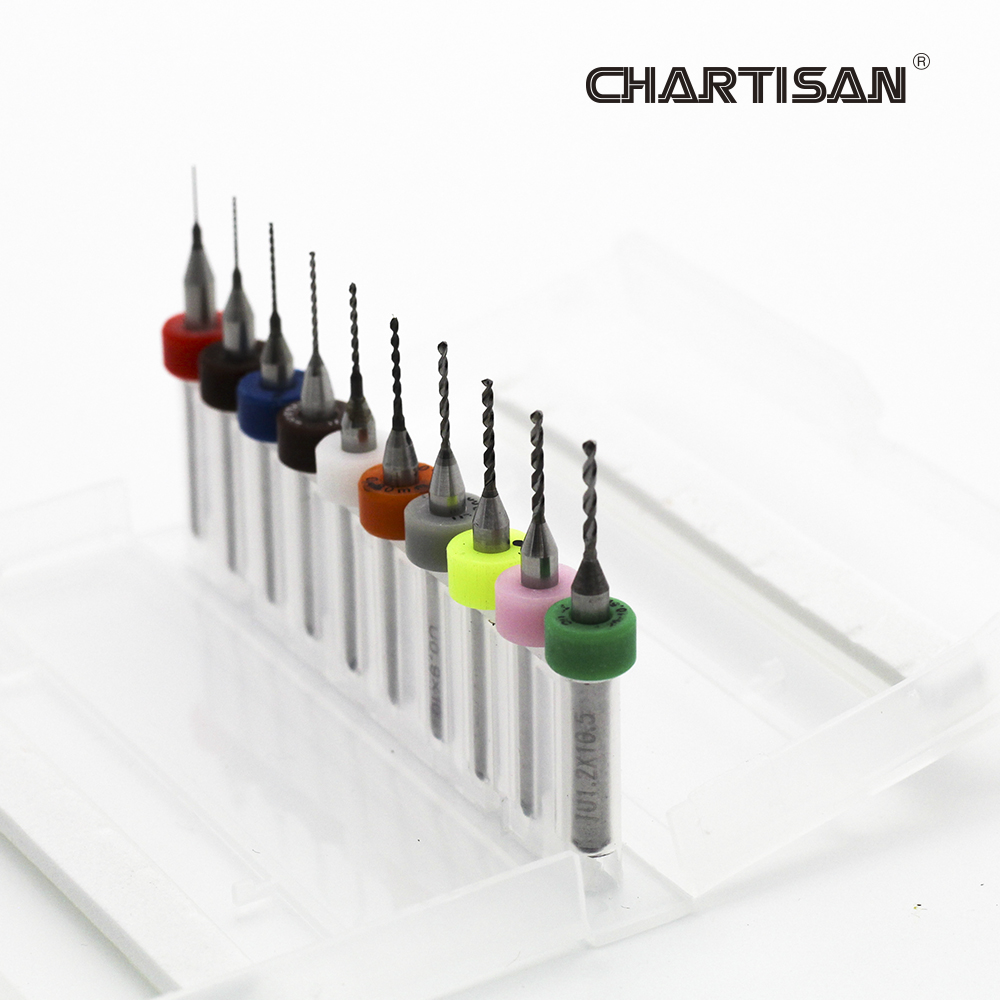 CHARTISAN 0.3-1.2mm Print Circ - огляд і ціна Pcb Micro Carbide Drill Bits 0.3-1.2Mm