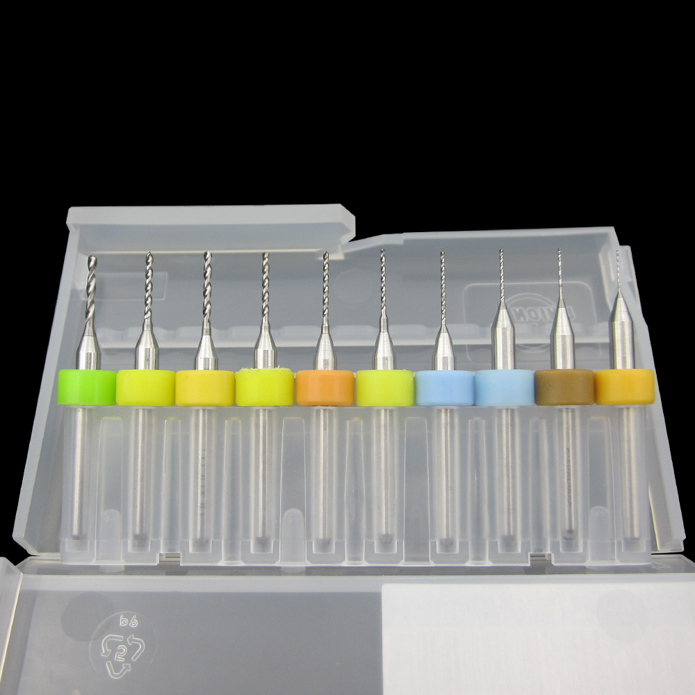 10pcs/Set 0.3-1.2mm PCB Print  - огляд і ціна Pcb Micro Carbide Drill Bits 0.3-1.2Mm